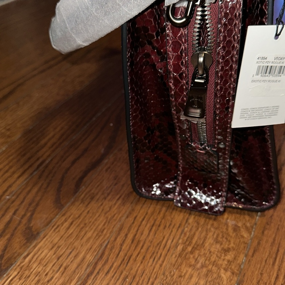 Rogue Bag In Snakeskin, Red, NWT - Picture 14 of 15